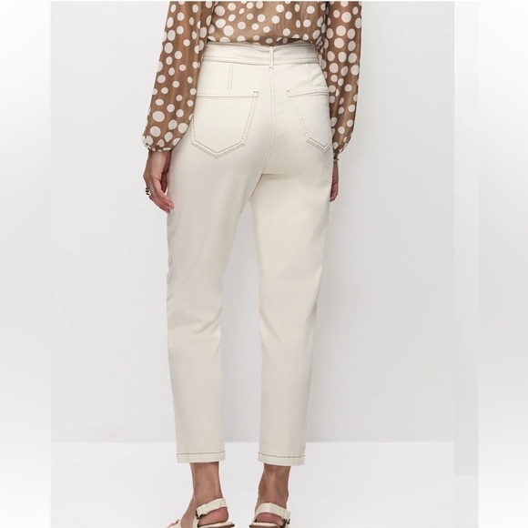 Tie-Waist Tapered Jeans 12 - Picture 2 of 11